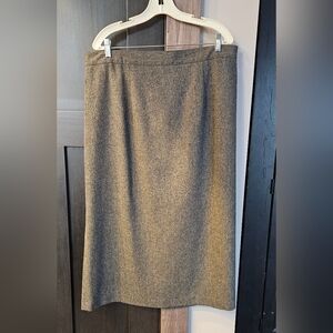 Sag Harbor Gray Woolblend Skirt 20W NWT